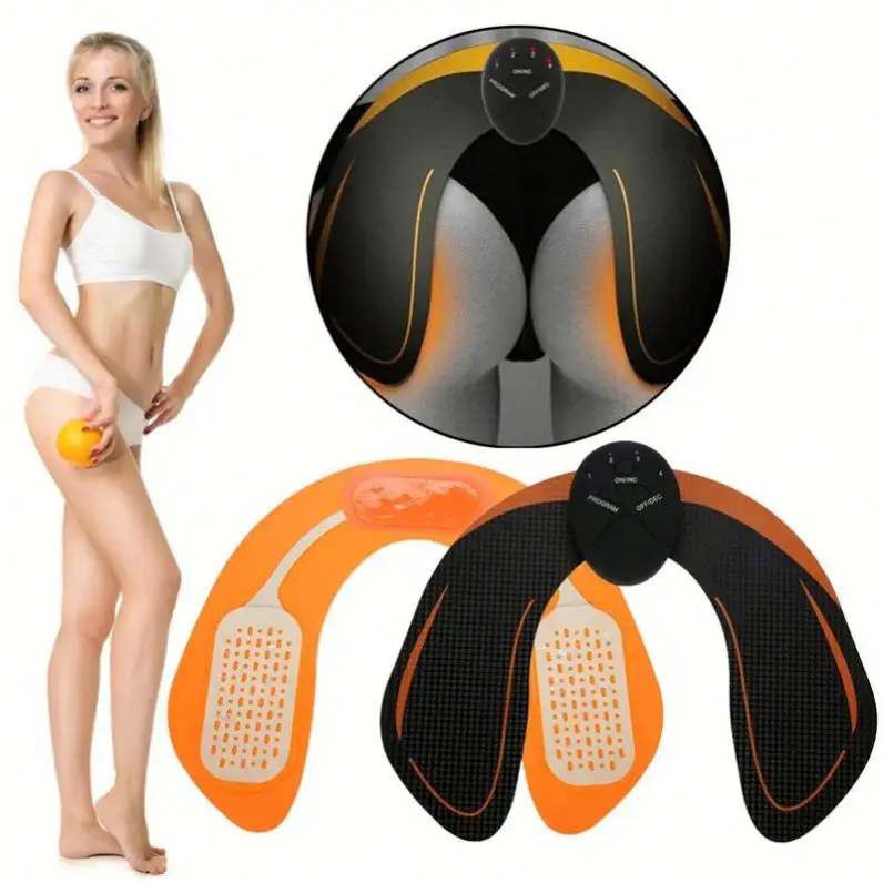 Стимулятор мышц бедер EMS, электронный Тонер для мышц спины, умный носимый Тонер-массажер для ягодиц для мужчин и женщин