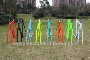700C 52cm 54cm 56cm chromoly bisiklet sabit dişlisi çerçeve - Product Image 4