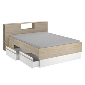 Bedroom Furniture Space Saving Wooden <strong>Box</strong> <strong>Bed</strong> Design Luxury <strong>Bed</strong> With Drawer - Product Image 4