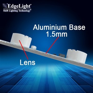 Edgelight 24v kenar şerit profili alüminyum LED alüminyum beyaz 90 80 otel EM-LED-ALS-24V-W23-360-5 SMD LED şerit 360 8W - Product Image 4