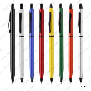 2022新款促销礼品彩色金属十字笔，定制logo酒店笔，圆珠盘 - Product Image 1