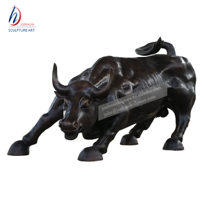 Fashion Bronze Animal Sculptures Bull Fight Bear <strong>Statue</strong> - Product Image 2