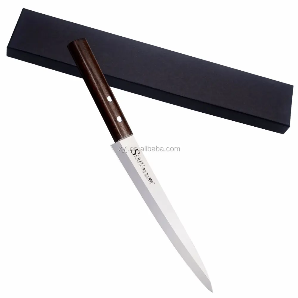 Couteau en acier inoxydable de haute qualité, cuisine Sashimi professionnelle Knife-8Inch 440A + ensemble de boîte-cadeau couteau à Sushi de Style japonais