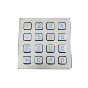 Teclado de matriz 4x4, cerradura de puerta eléctrica Industrial, teclado numérico iluminado - Product Image 2