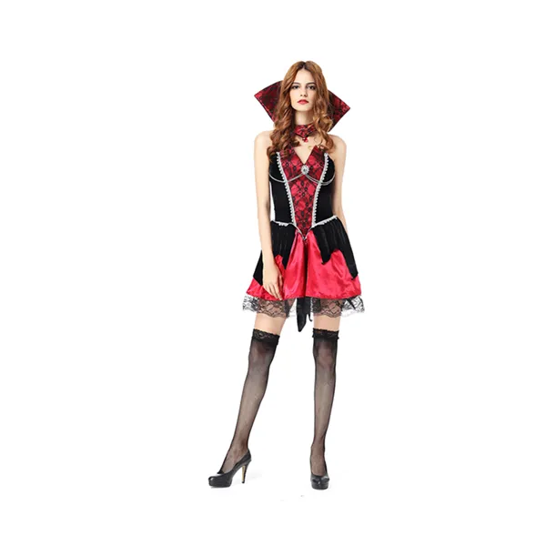 Halloween vestito operato da cosplay femminile, Sexy Vampiro cosplay costume