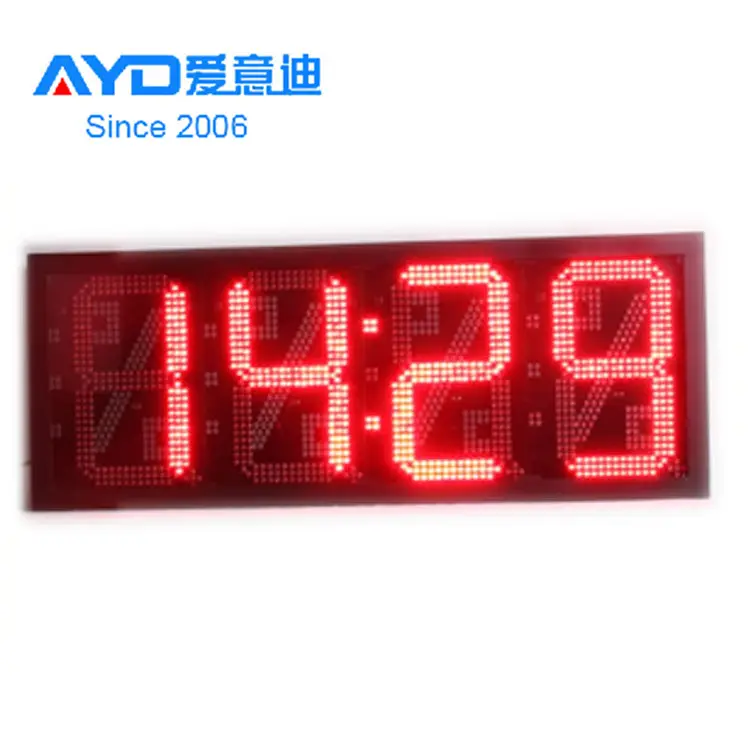 Custom Speed Tested 16inch Electronics WIFI Gas Station LED Price Changers with Cash Credit 7 Segment LED Display