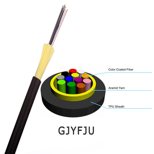 Mikro ADSS TPU dış ceket sıkı tampon Fiber 1 çekirdekli 2 çekirdekli Fiber optik kablo ile TPU veya LSZH kılıf - Product Image 4