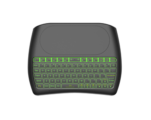 Más D8 inalámbrico 2,4 GHz retroiluminación mini teclado control remoto universal con touchpad - Product Image 2