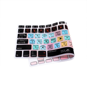 Ado להיות מאייר ai hotkeys סיליקון מקלדת עור מגן על macbook 13 15 מחשב נייד מקלדת רוסית