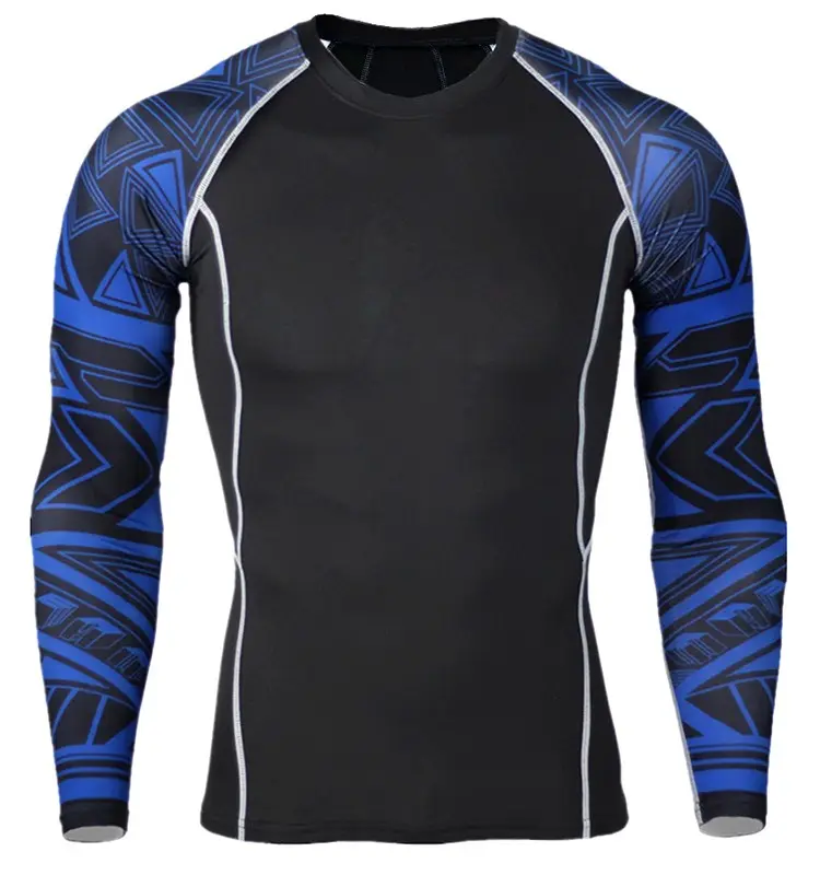 Hochwertige Kurzarm Männer Schwimmen Surfen Rash Guard Schwarz Weiß Kompression Tops Großhandel Männer T-Shirt MMA Rash guard