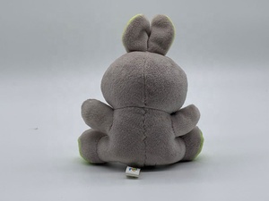 定制蓝灰色毛绒动物兔子毛绒复活节兔子玩具填充pp棉 - Product Image 5