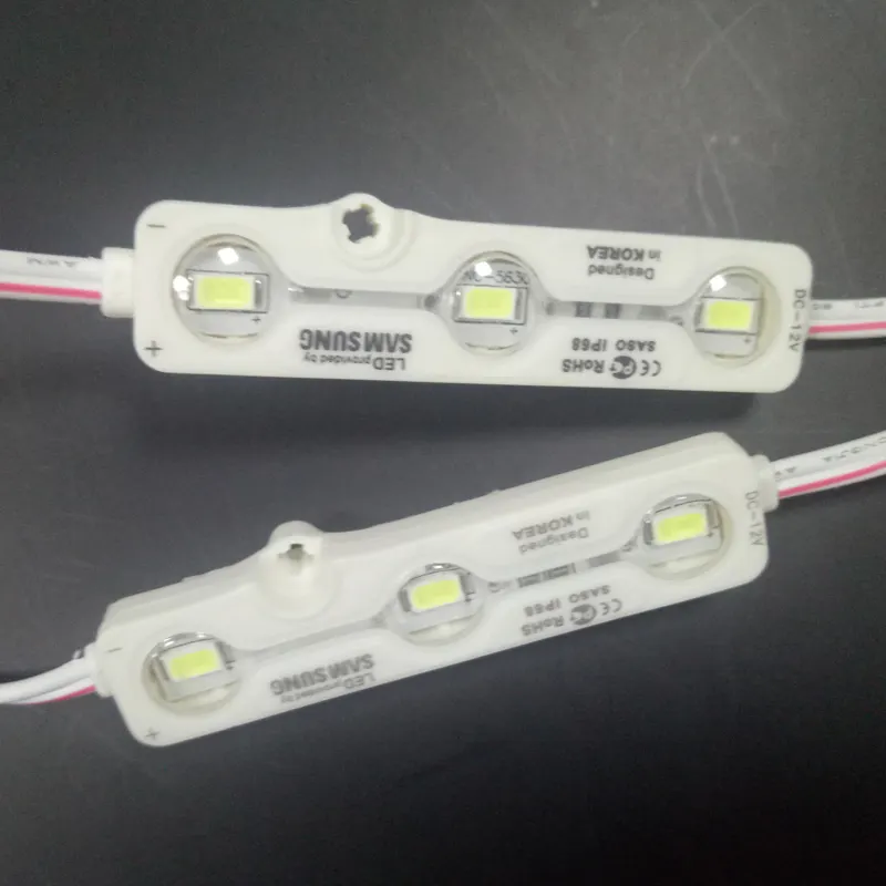 سطوع عالية الخلفية DC12V أبيض بارد Xxx الفيديو 5730 قاد وحدة 3LEDs