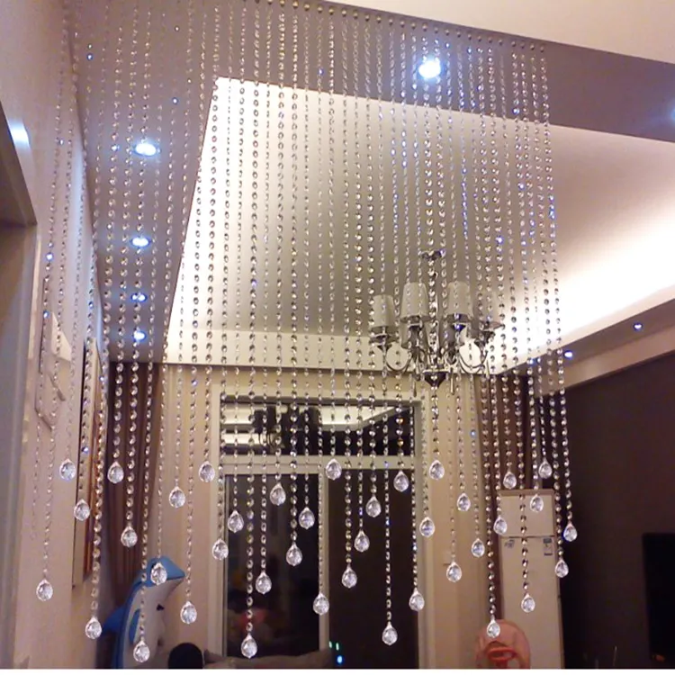 Oferta de modernas cortinas de cristal para decorar la sala de estar o el dormitorio
