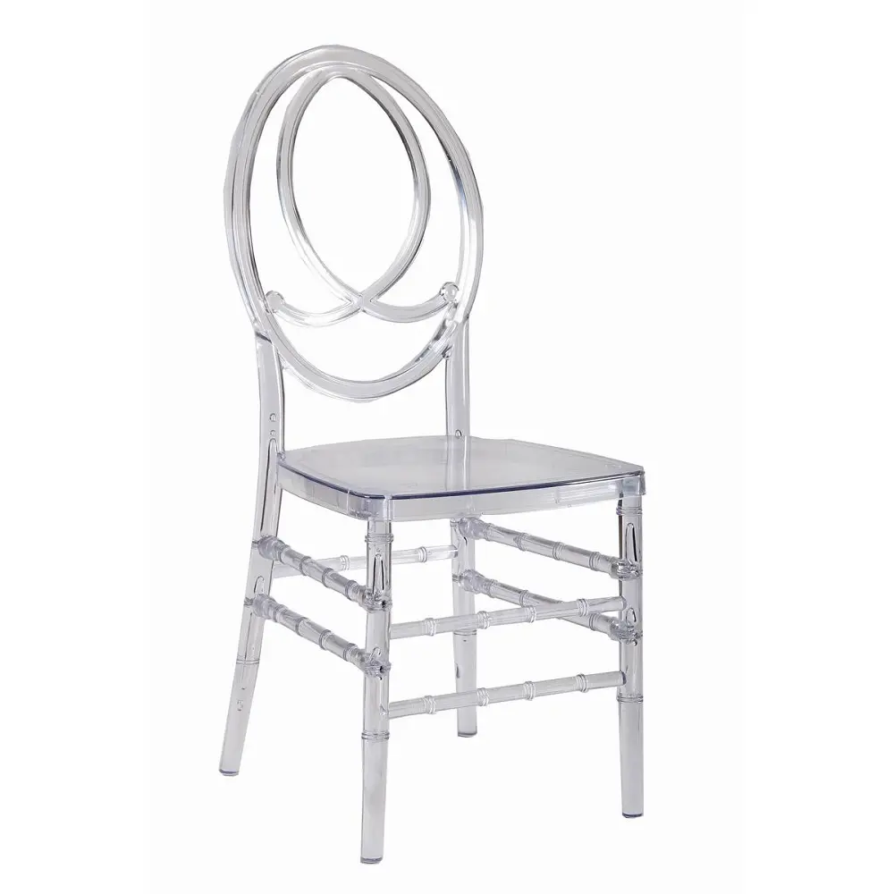 Прозрачный пластиковый каучуковый стул Тиффани chivari для свадьбы