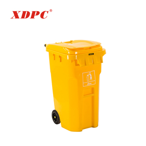 XDPC <span class=keywords><strong>100l</strong></span> 120240リットル黄色の医療用プラスチック製ゴミ箱廃棄物コンテナ病院用ウイリーゴミ箱