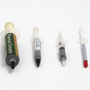 Pasta compuesta de disipador de calor para CPU, pegamento conductor térmico de goma de silicona gris de alto rendimiento