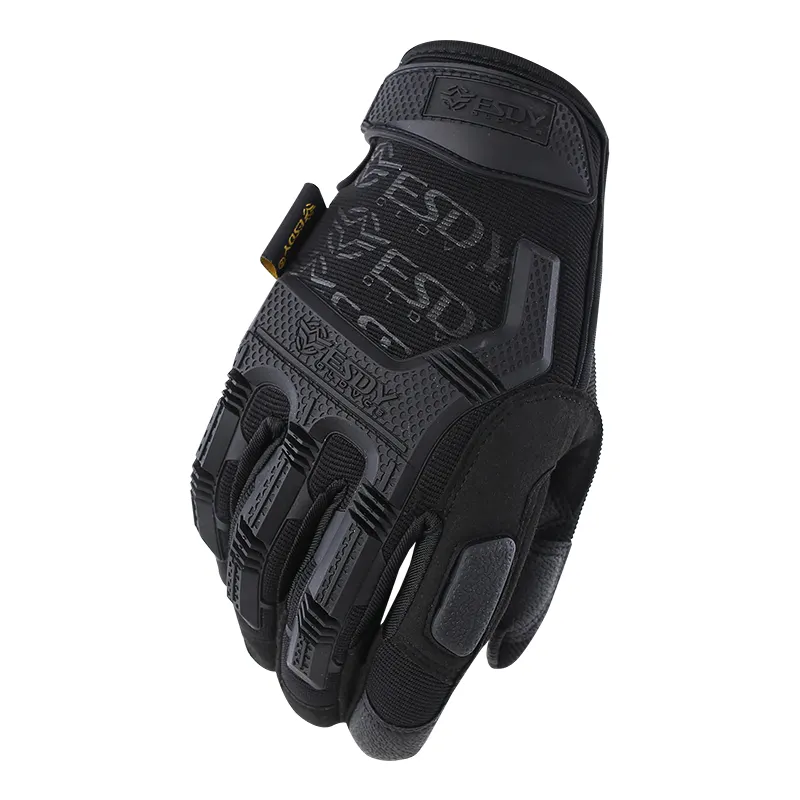 Guantes tácticos de combate de seguridad para deportes al aire libre, protectores de dedos completos para caza, 3 colores