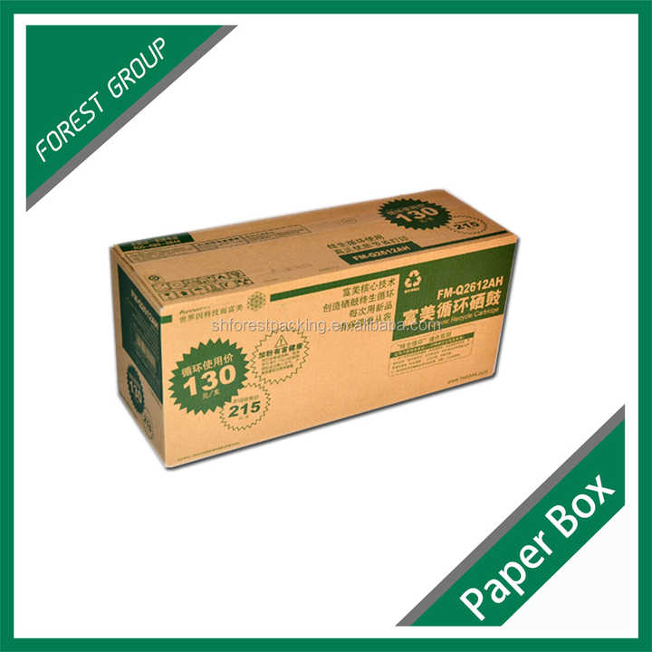 FULL COLOR PRINTING CARDBOARD TONER CARTRIDGE PACKAGING BOX