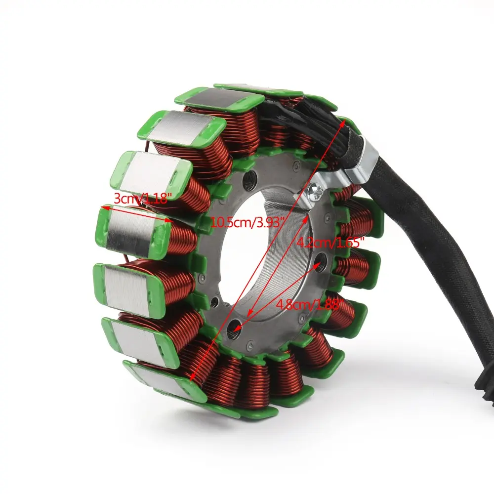 Gerador elétrico de peças de motocicleta, bobina stator fz6 fz6n fz6s com 18 classe