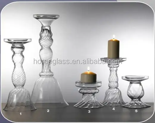 Alti Supporti di Candela di Vetro/cristallo di vetro candeliere Candelabro per la decorazione di cerimonia nuziale luci da tavolo in cristallo candeliere