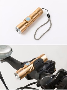 Siêu sáng <span class=keywords><strong>LED</strong></span> Nhôm hợp kim Xe Đạp Đầu ánh sáng không dây và không thấm nước USB có thể sạc lại an toàn đèn phía trước pin Powered - Product Image 4