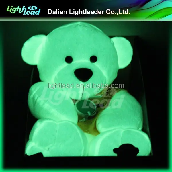 Nieuwe glow in the darK teddybeer dier knuffel 2016 Hot koop top kwaliteit beste prijs kerstversiering gift