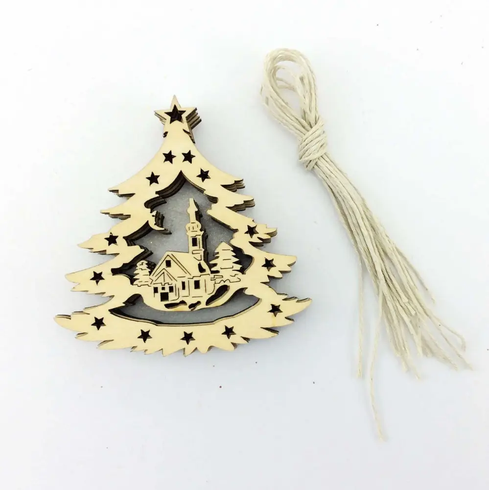 Laser cut leere groß holz ornament muster