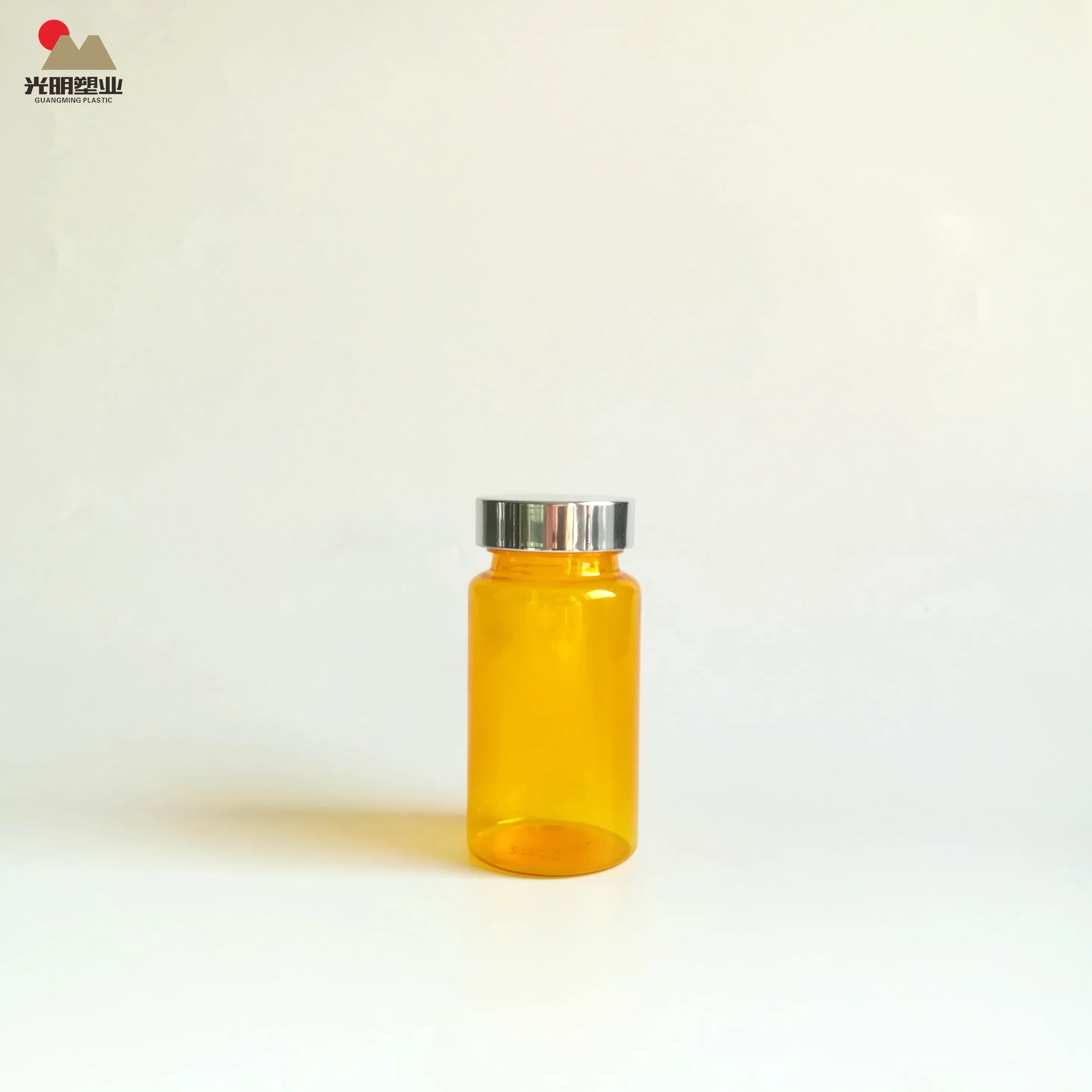 Fabrik outlet orange PET 8 unze kunststoff pille flaschen