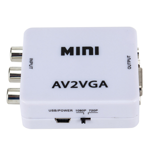 Mini Adaptador convertidor de vídeo HD RCA CVBS AV a VGA AV2VGA, convertidor de vídeo con Audio de 3,5mm a convertidor de PC HDTV - Product Image 5
