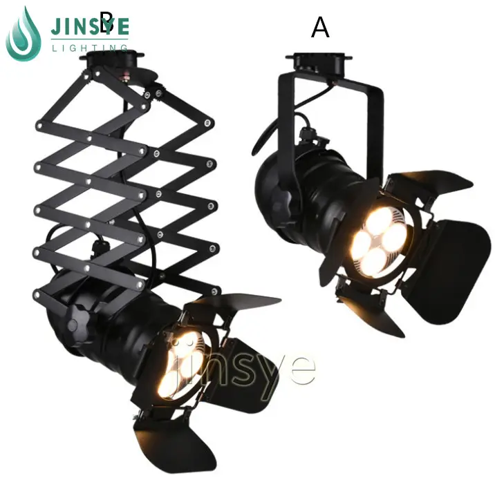 Venta al por mayor de hierro negro colgante de metal de luz ajustable ampliar estiramiento industrial luz lámpara