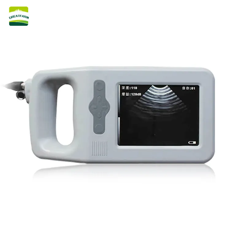 Deteksi Ultrasound Nirkabel Portabel, Alat Deteksi Ultrasound untuk Babi, Sapi dan Domba Tes Kehamilan Hewan Peliharaan