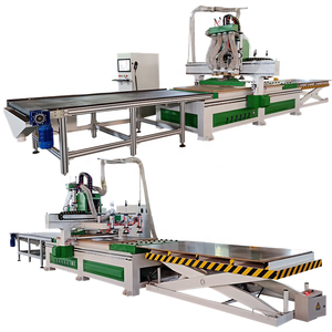 ATC cnc router di nidificazione macchina con piattaforma di carico e scarico per pannello base mobili taglio veloce & perforazione - Product Image 6