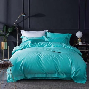 PIMA Cotton <strong>Plain</strong> <strong>Color</strong> 80S 400TC Percale Bed Sheet <strong>Set</strong> USA Australia Market - Product Image 3