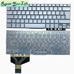 シルバーノートパソコン用キーボードソニー<span class=keywords><strong>VAIO</strong></span> Fit 13 13A 13N SVF13 SVF13A SVF13N SPスペイン語ノートブックキーボード149267241ES