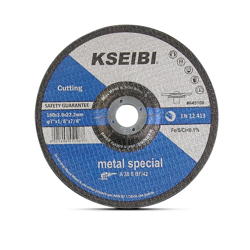 KSEIBI-disco de corte de Metal abrasivo, 5 pulgadas, alto rendimiento, China, para rueda de corte de Metal y acero