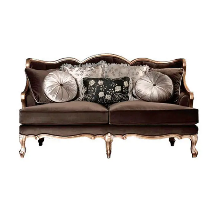OE-FASHION Custom European new classic living room solid wood sofa set for home furniture
