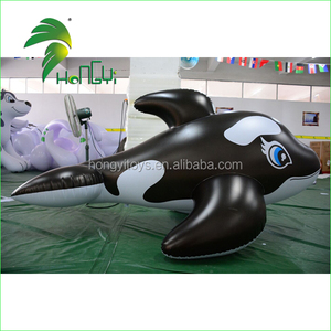 Hongyi חדש זול PVC ענק מתנפח קריקטורה אנימה צעצועים/מתנפח דולפין עם גדול כחול עיניים