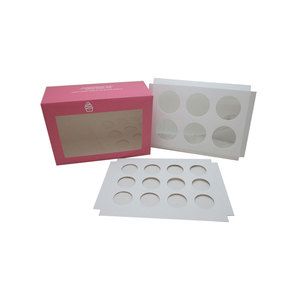 粉红色迷你蛋糕包装蛋糕盒与自定义标志 - Product Image 4