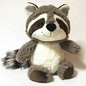 プライベートラベルグレーアライグマぬいぐるみぬいぐるみ動物園動物のおもちゃ卸売安いかわいいカスタムロゴキッズぬいぐるみぬいぐるみアライグマ - Product Image 1
