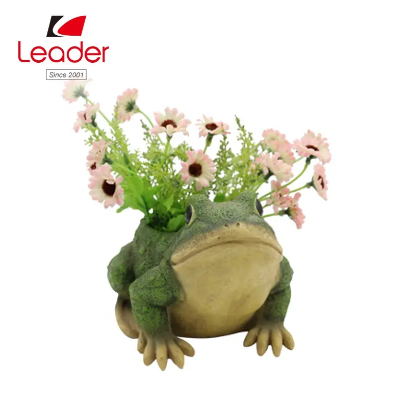 Best-Seller Polyresin Garden Frog Figurine Planters resin flower pot flower pot outdoor