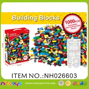 Material seguro abs quente, educacional a granel 500pcs, bloco de construção para crianças