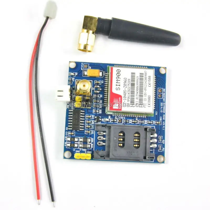 Kit Papan Transmisi Data Nirkabel MINI V4.0, Kit Papan GPRS GSM dengan Kabel Antena Modul SIM900 UNTUK Arduino