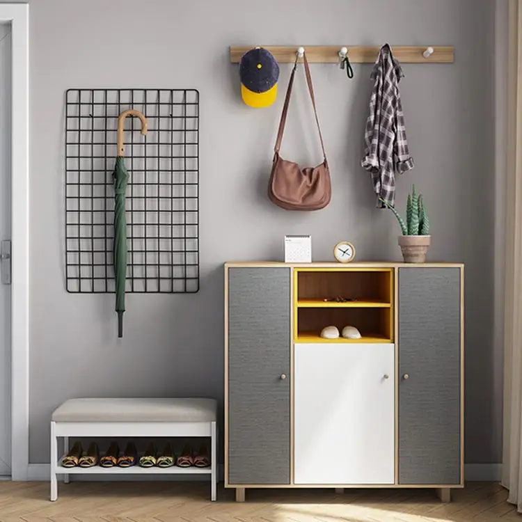 Usine Offre Spéciale écologique Moderne grand bois chaussure et sac rack armoire organisateur pour salon