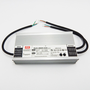MEANWELL yeni ürün 480watt <span class=keywords><strong>led</strong></span> güç kaynağı 24vdc <span class=keywords><strong>20a</strong></span> su geçirmez 7 yıl alüminyum kasa ce cb HLG-480H-24A