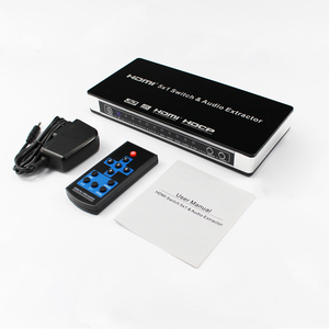 De calidad superior conmutador HDMI 5 X1 con audio extractor RCA soporte L/R 5 1CH/7.1CH - Product Image 2