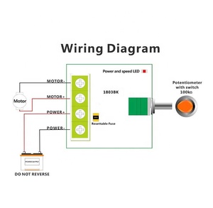 Taidacent 1803BK 2A 30 W Modulazione di Larghezza di Impulso di Controllo Regolatore di Velocità Variabile per il Motore di CC 12 Volt DC Velocità del Motore controller - Product Image 5