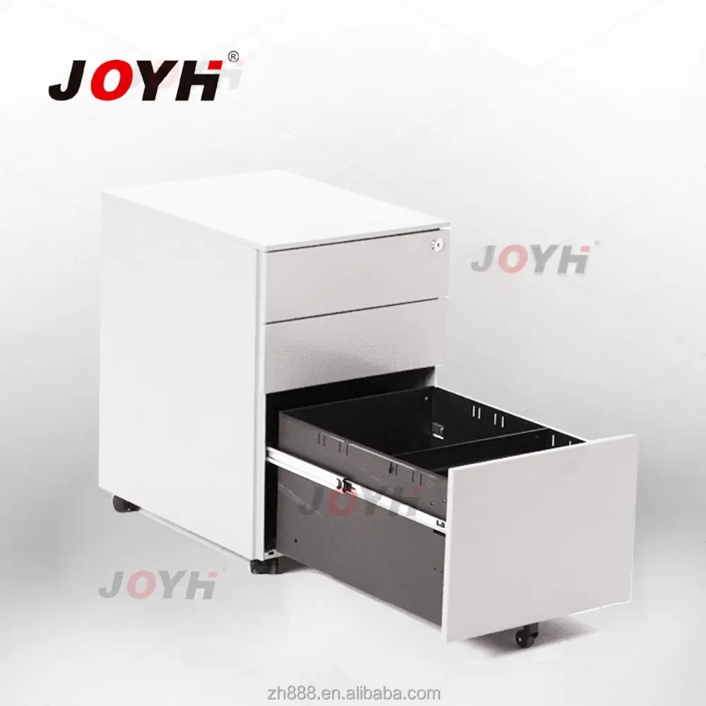 Luoyang Zhenhai modern furniture design 3 drawer mobile pedestal filing cabinet with central lock