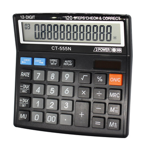 12-stelliger elektronischer Desktop-Rechner mit doppelter Leistung Multifunktions-Kunststoff prüfung Korrekter Steuersatz - Product Image 1