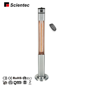 שלט רחוק IP55 9 שעות טיימר <span class=keywords><strong>3</strong></span> רמות כוח 2000W אינפרא אדום פחמן סיב חימום רצפה עומד חשמלי דוד