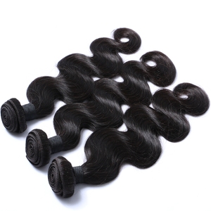 <span class=keywords><strong>Aliexpress</strong></span> חינם משלוח מדגם ברזילאי שיער גוף גל שחור צבע שיער 100% בתולה לא מעובד שיער טבעי